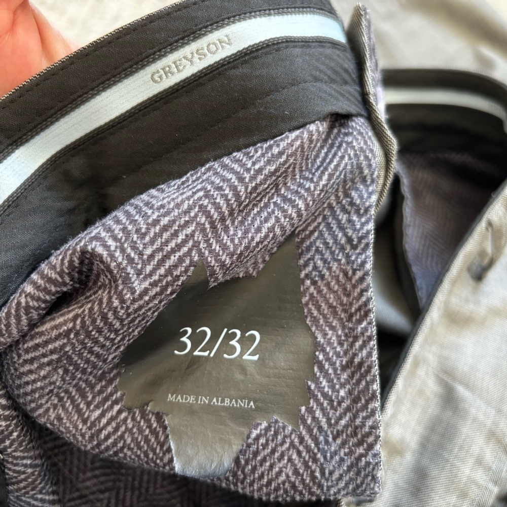 Greyson Gray Dress Pants Classic Style Size 32/27 Hemmed Stylish Career Business - Picture 3 of 5